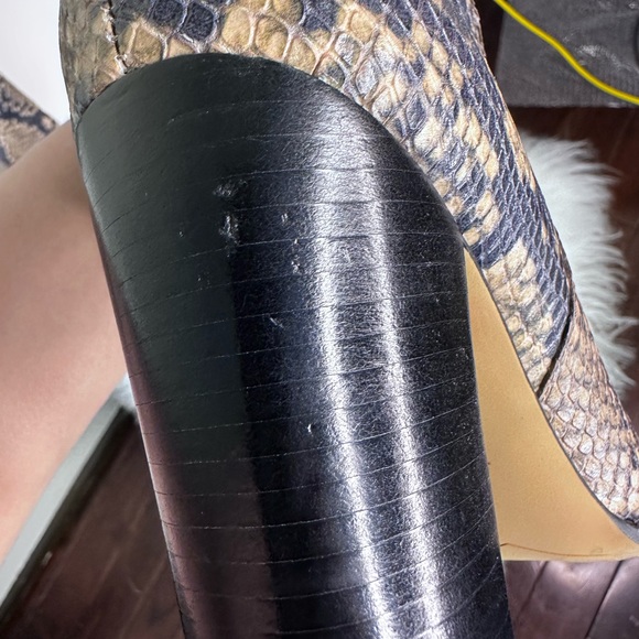 Sam Edelman over the knee snake skin 4 inch heel boots Weird Barbie Movie Boots - Picture 10 of 12